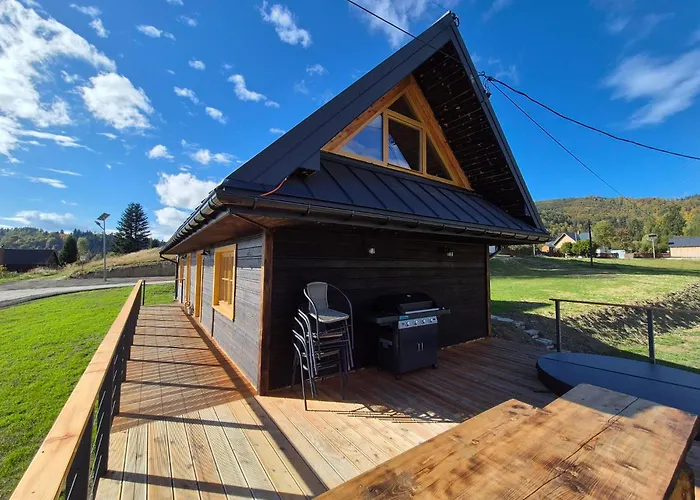 Bacmanska Z Pieknym Widokiem Przy Szlaku Jacuzzi Beskidy Prázdninový dům Zlatna